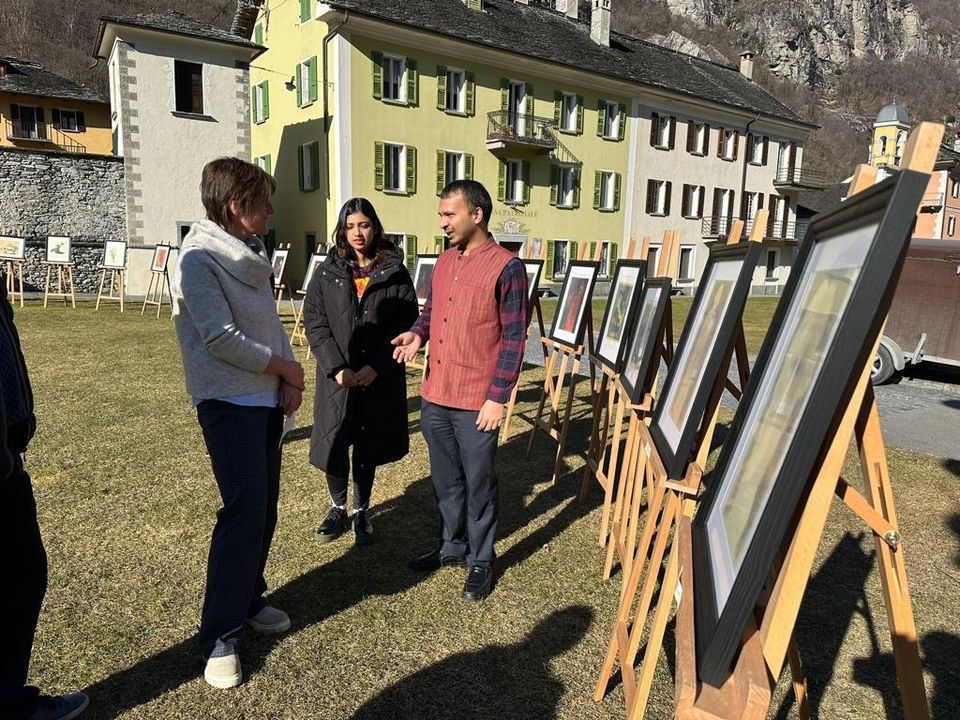 Photo Exhibition on Rabindranath Tagore’s Paintings at Cevio, on 10 February 2023
