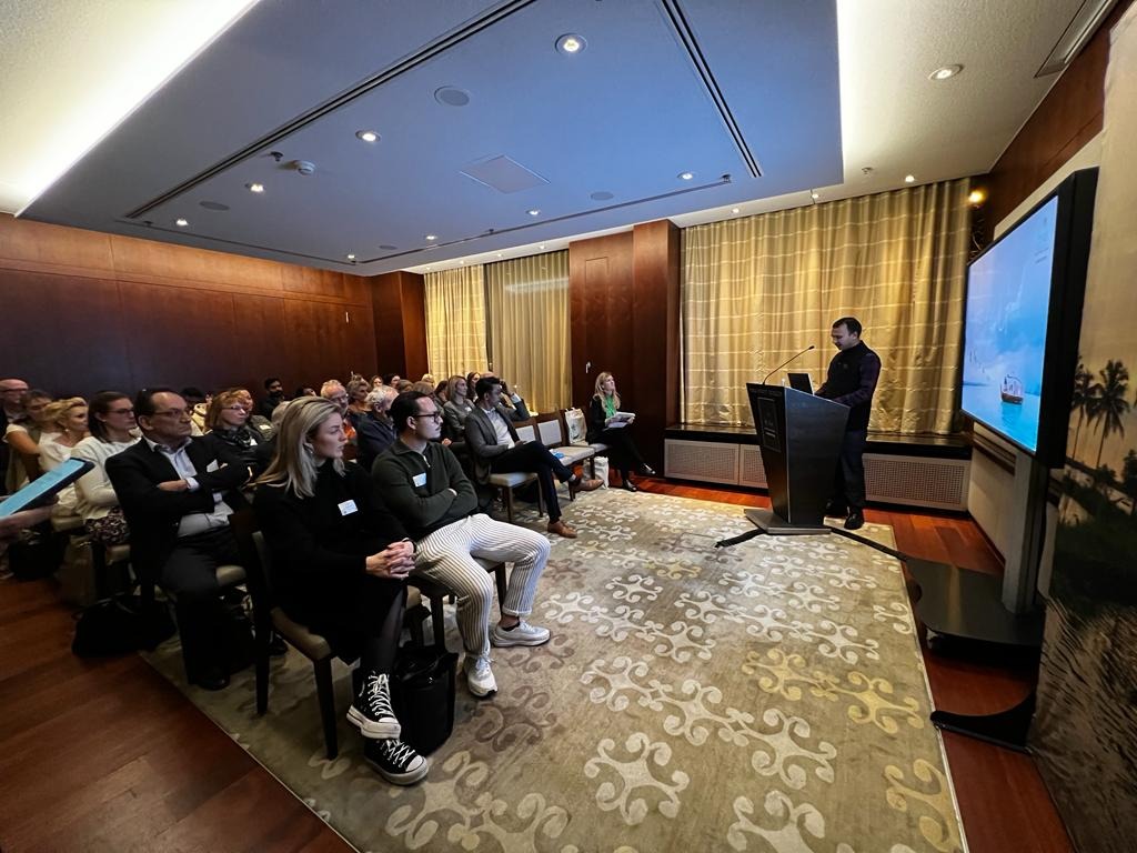 Cd'A Deepak Bansal addressed Kerala Tourism event at Park Hyatt Zurich on 15th Feb 2023