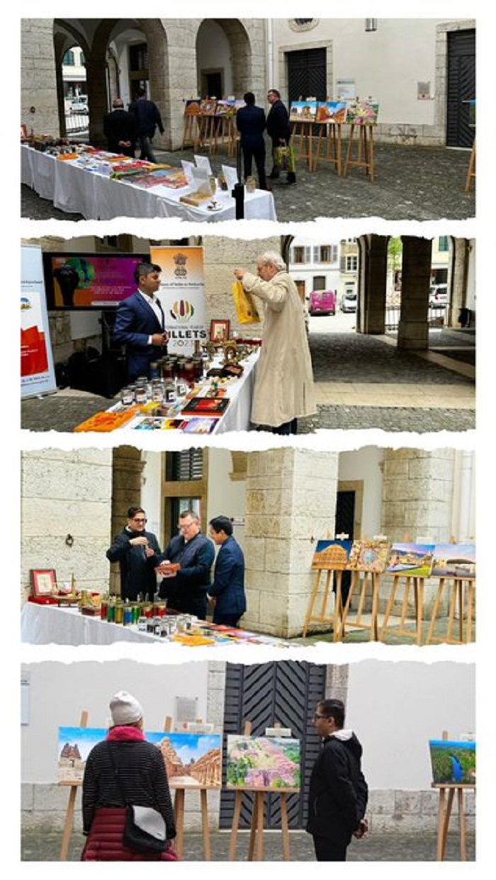 Exhibition on “Incredible India” at Porrentruy, Jura on 15 May 2023