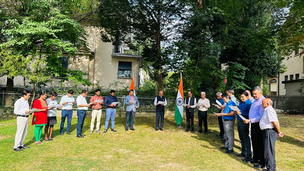 ‘Fit India’ Pledge taken by Embassy officials on 25 August 2023
