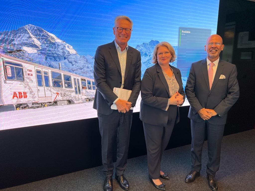 Ambassador Mridul Kumar met President & CEO of ABB Ltd Mr. Björn Rosengren in Zurich on 06 November 2023