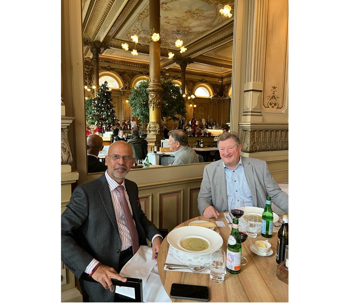 Ambassador Mridul Kumar met Mr. Philippe Ritschard, Mayor of city of Interlaken at Interlaken on 24 November 2023