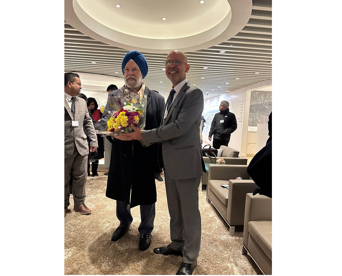 Ambassador Mridul Kumar welcomed Hon’ble Ministers to Switzerland on 15-16 January 2024
