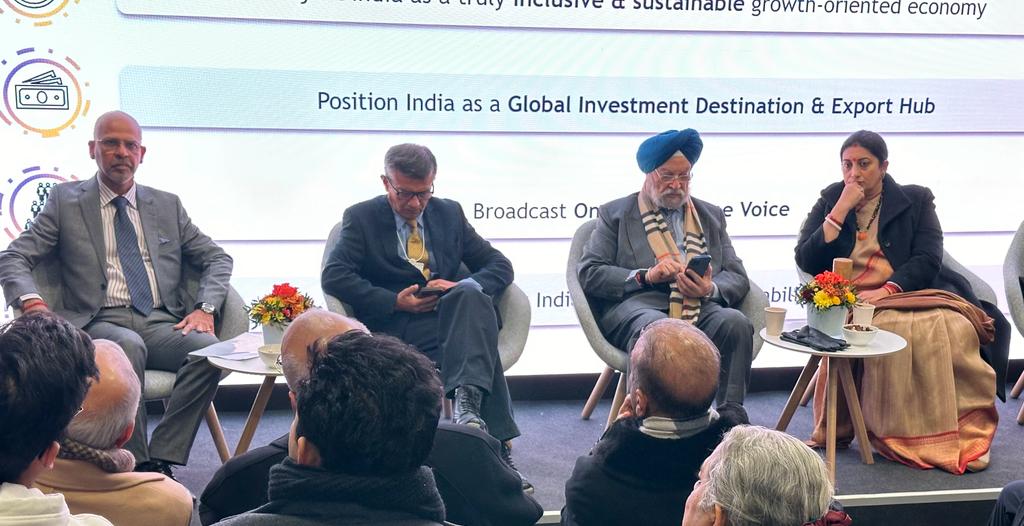 Participation of Ambassador Mridul Kumar at the World Economic Forum briefing session at India Engagement Centre in Davos on 16 January 2024