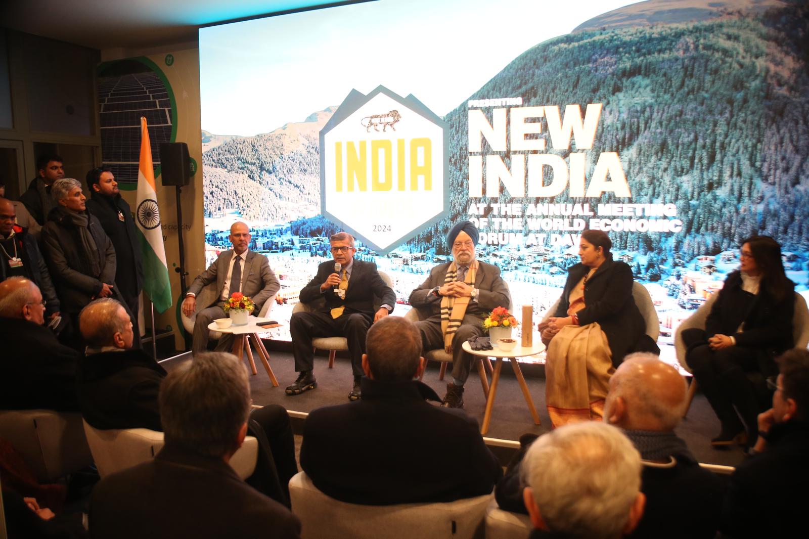 Participation of Ambassador Mridul Kumar at the World Economic Forum briefing session at India Engagement Centre in Davos on 16 January 2024
