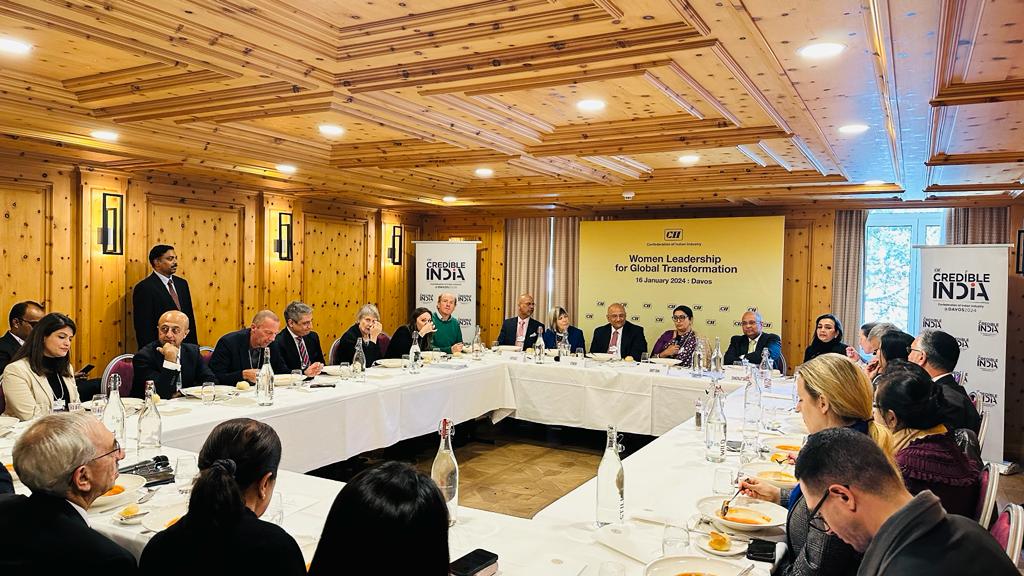 Participation of Ambassador Mridul Kumar at the “Women leadership for global transformation” luncheon meeting hosted on the margins of World Economic Forum in Davos on 16 January 2024