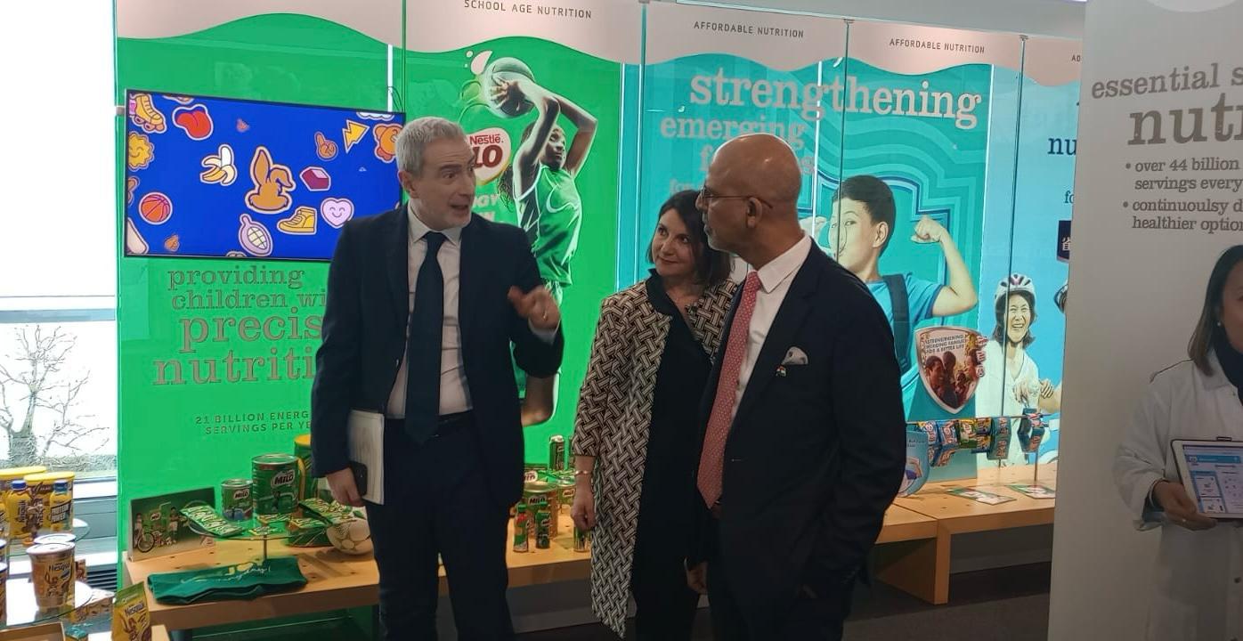 Ambassador Mridul Kumar met Mr. Mark Schneider, CEO Nestlé AG on 09 February 2024