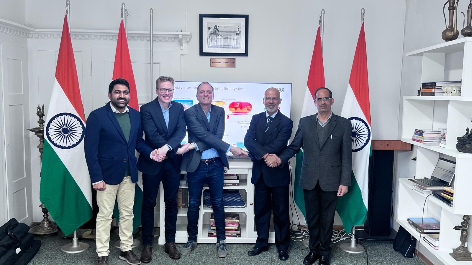 Visit of ‘Water Reuse Lab’ researchers at the Embassy of India, Berne on 26 February 2024