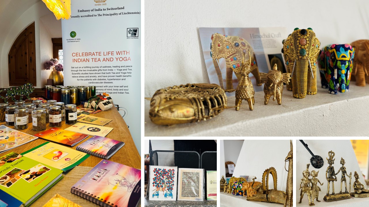 Embassy of India, Berne Lounges & Exhibitions at World Economic Forum (WEF) Davos (15 - 19 January 2024)