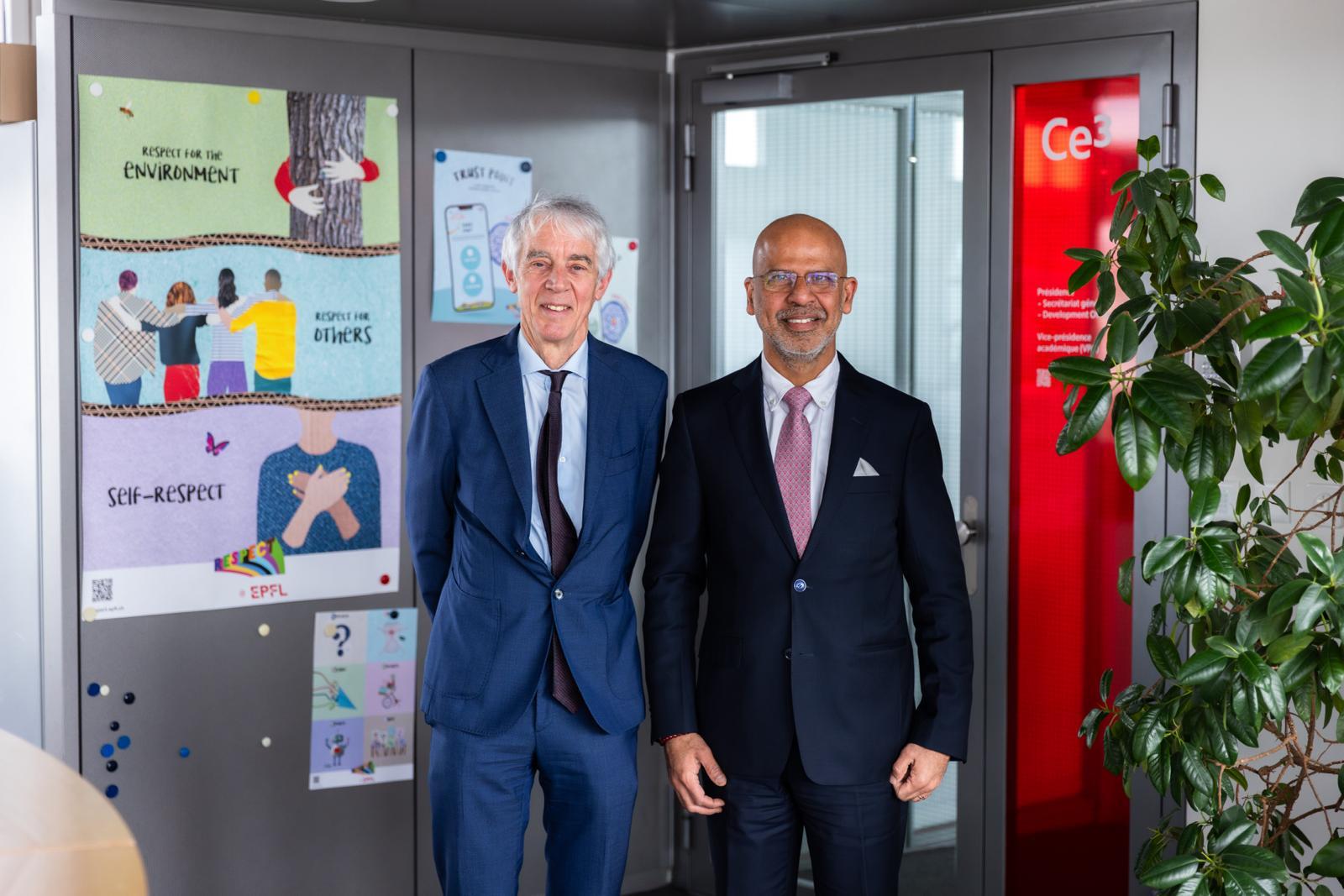 Ambassador Mridul Kumar’s visit to EPFL on 05 March 2024