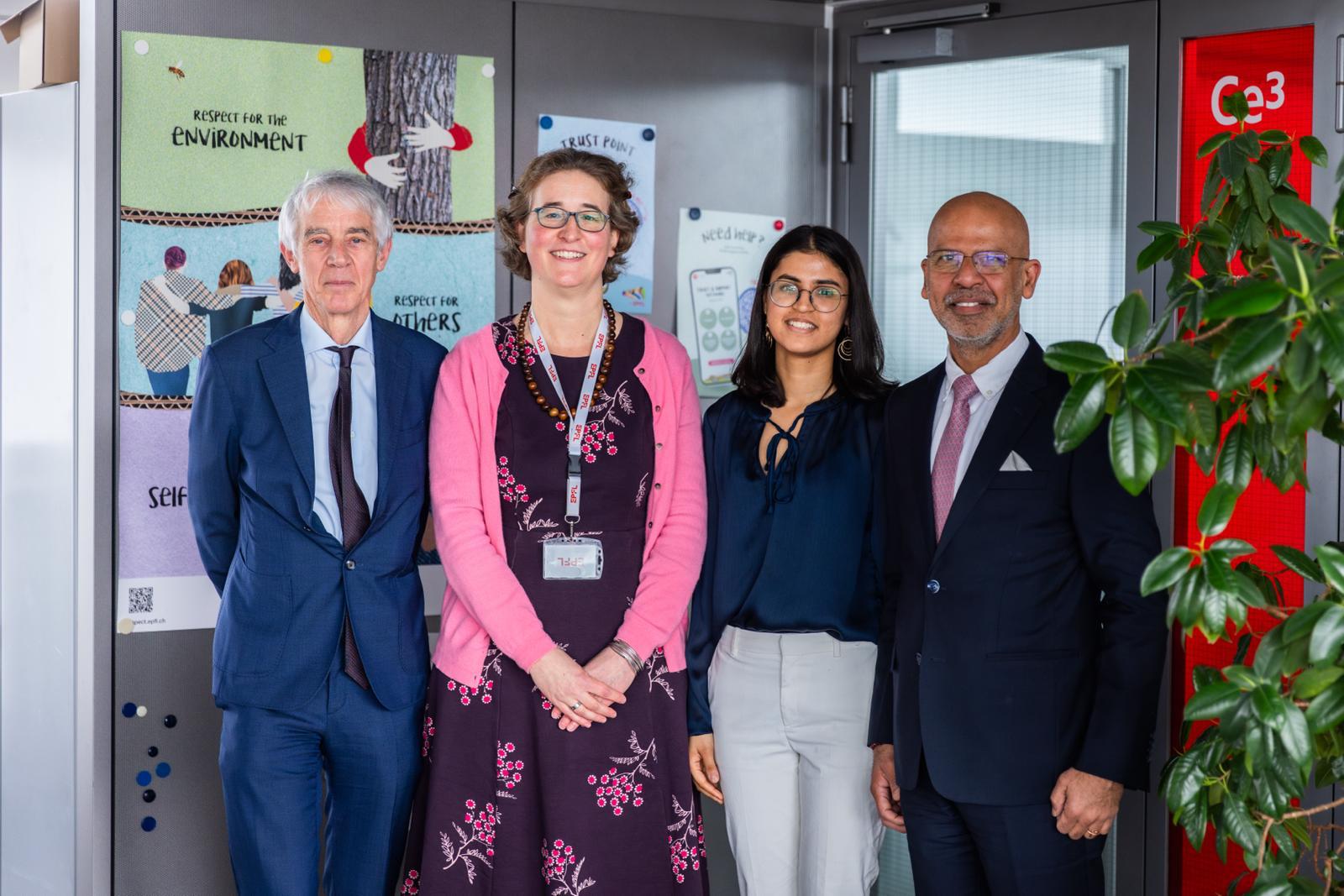 Ambassador Mridul Kumar’s visit to EPFL on 05 March 2024
