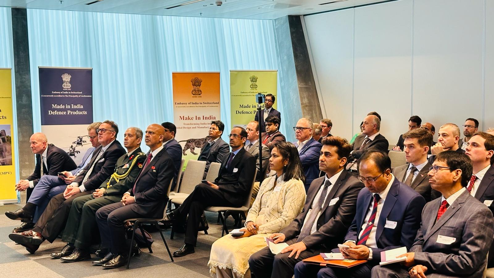 Seminar on “Opportunities in Indian Defence Production Sector”,  Zurich on 18 March 2024