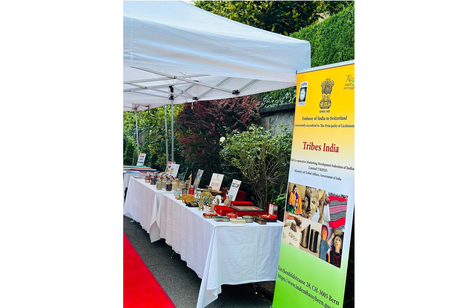 Embassy of India, Berne organized a special exhibition-cum-promotion event of One District One Product (ODOP) initiative at India House on 16 August 2024