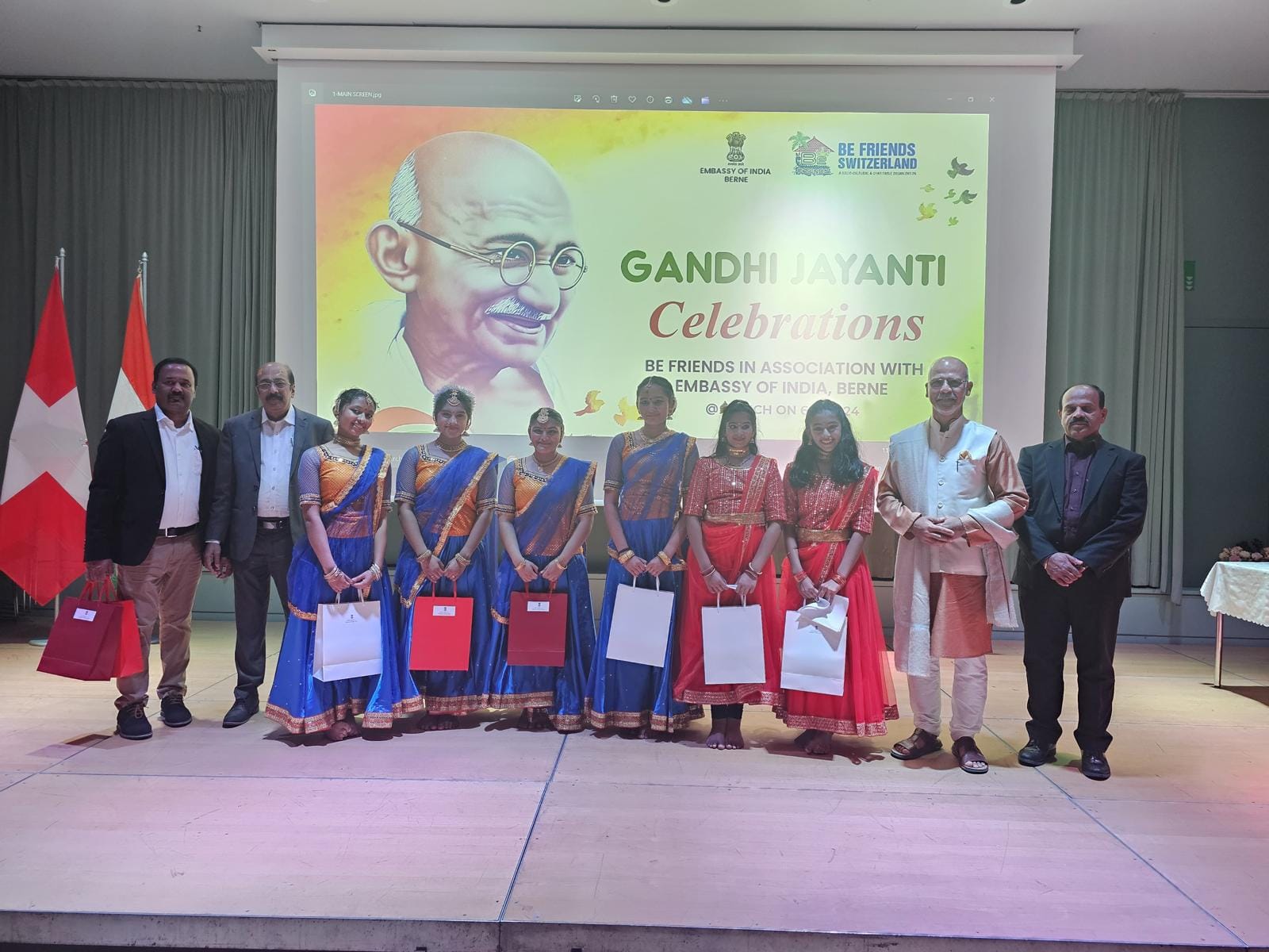 Gandhi Jayanti celebrations in association with Be Friends Switzerland on 06 October 2024