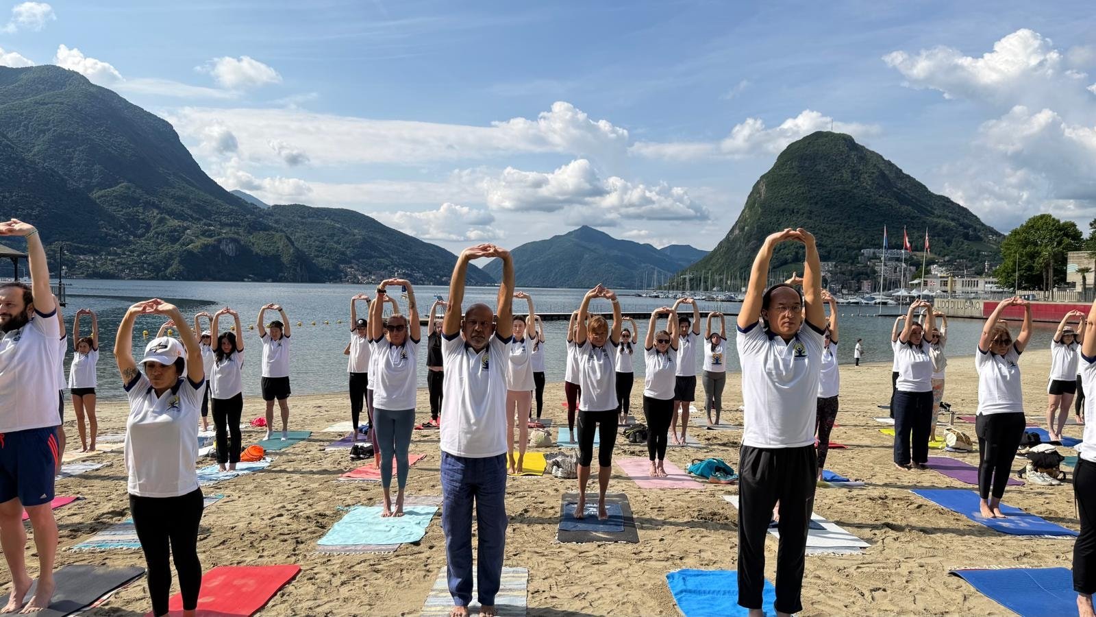 International Yoga Day celebrations at Lugano on 24 May 2025