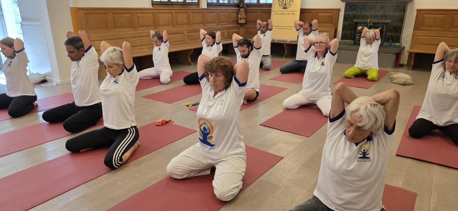 International Yoga Day celebrations at Flaach on 14 June 2025