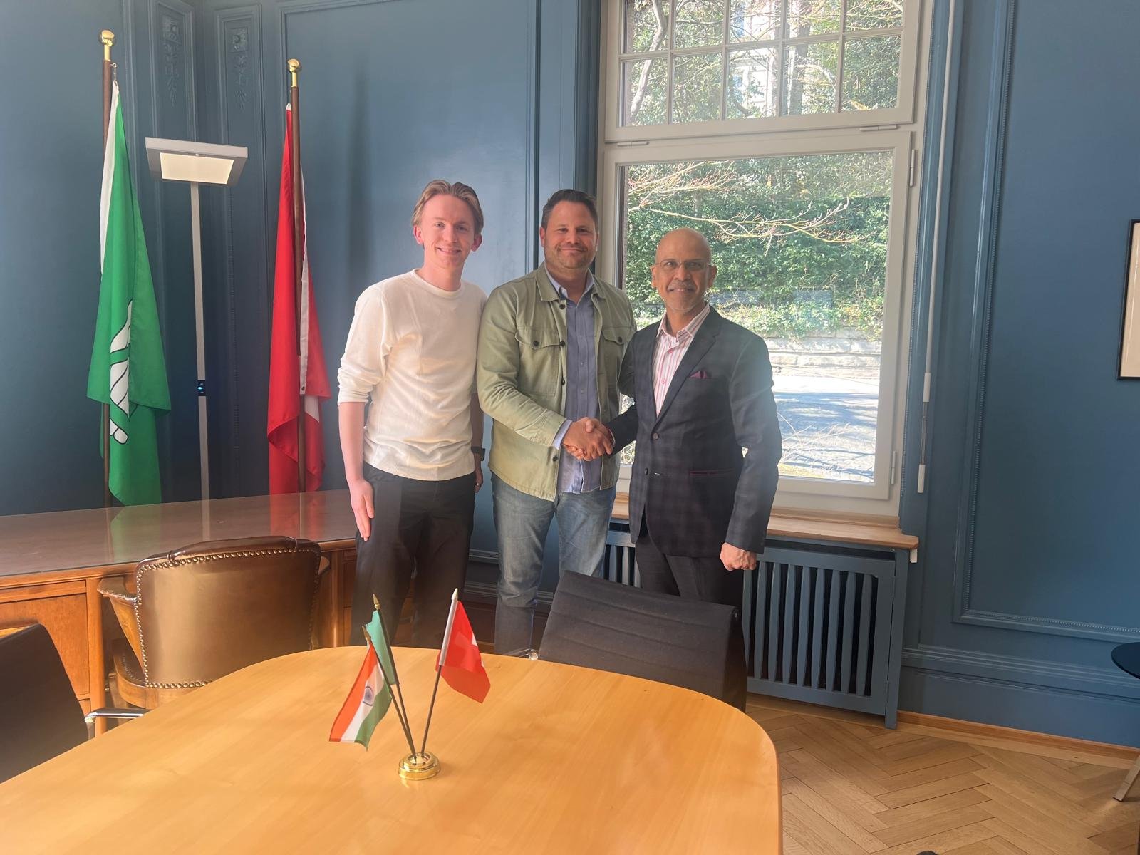 Ambassador met Deputy CEO of St. Gallen Symposium, Dr. Gunnar Hauptmann in St. Gallen, 18.03.2026