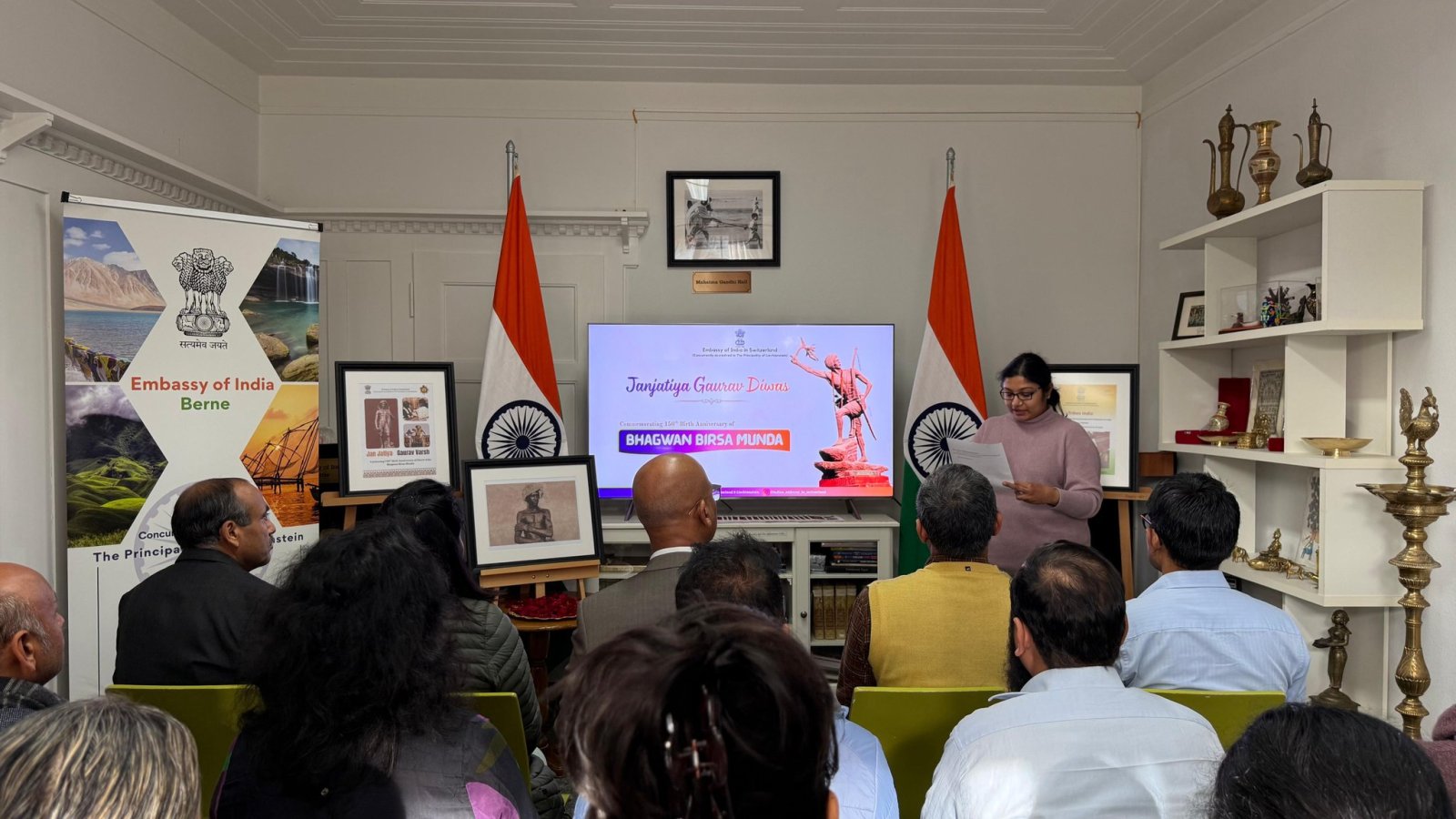 Commemorating 150th birth anniversary of Birsa Munda at Chancery on 13 November 2025