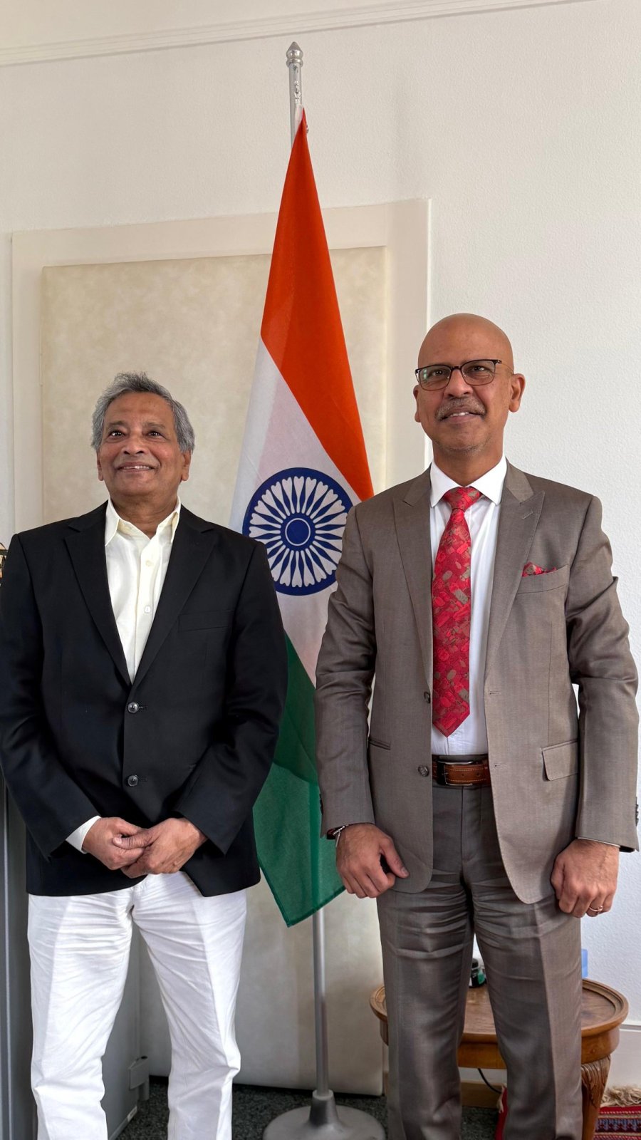 Ambassador Mridul Kumar received President of AFIB at Chancery on 13 November 2025