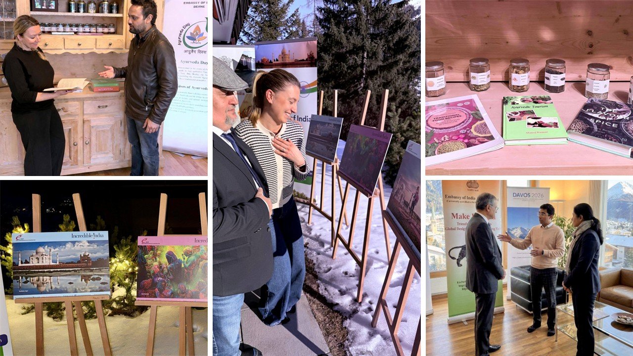 Embassy of India, Berne, Lounges & Exhibitions at World Economic Forum (WEF) Davos 2026 (19-23 January 2026)
