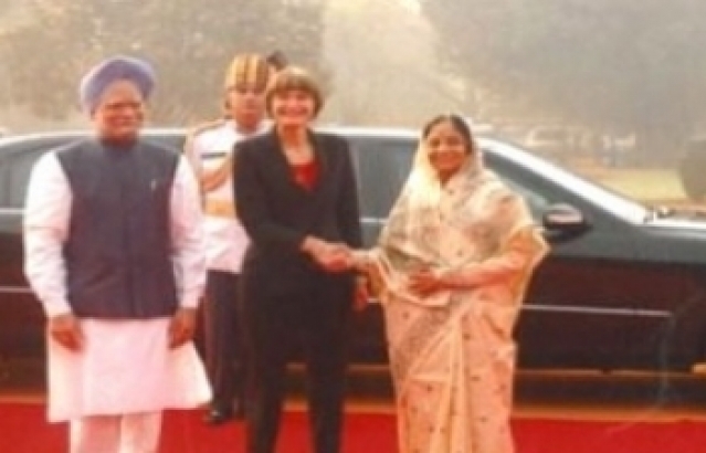 H.E. Mrs.MichelineCalmy-Rey, President of Swiss Confederation visit to India
