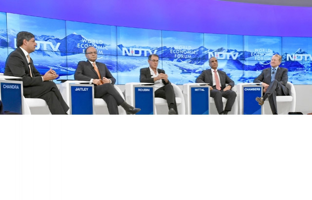 Finance Minister Speaking at World Economic Forum Session on India and the World